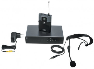 ‌Sennheiser XSW 1-ME3-B - nagłowny mikrofon bezprzewodowy dla wokalistów i performerów. Zakres częstotliwości 614-638 MHz.