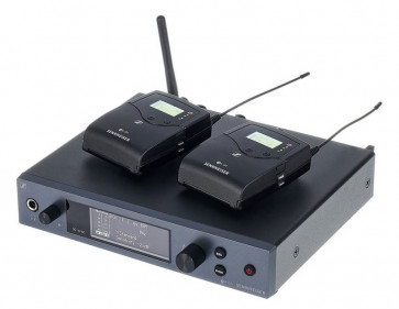 Sennheiser ew IEM G4-twin-A - wytrzymały bezprzewodowy system monitoringu dousznego, pasmo 516-558 MHz.