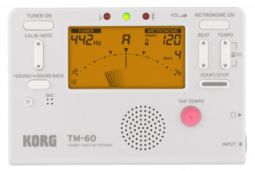 KORG TM60 WH - TUNER/METRONOM
