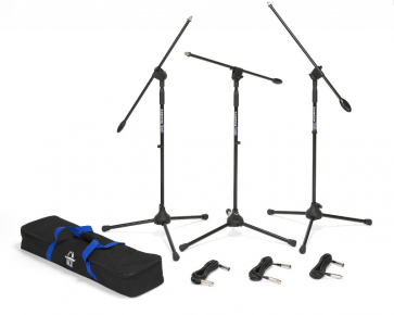 Samson BL3 VP - Statywy mikrofonowe ( 3 szt. ), torba transportowa, kable mikrofonowe w komplecie