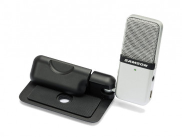 Samson Go Mic - przenośny uniwersalny mikrofon mikro-USB , Kardioida - Dookólny, 16-bit/44.1kHz, gniazdo słuchawkowe, pokrowiec , oprogramowanie