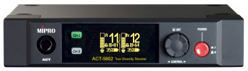 ‌MIPRO ACT 5802 - Dwukanałowy odbiornik cyfrowy ISM 5,8 GHz w obudowie rack 19" 1/2U