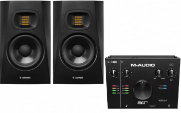 ADAM AUDIO T5V + M-audio 192/4 set - para monitorów i interfejs