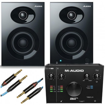 Alesis Elevate 3 MkII + M-Audio AIR 192/4 + kable - zestaw