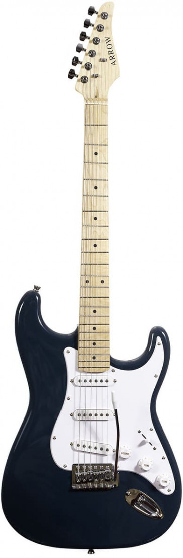 ‌Arrow ST 111 Midnight Blue Maple/white - gitara elektryczna front