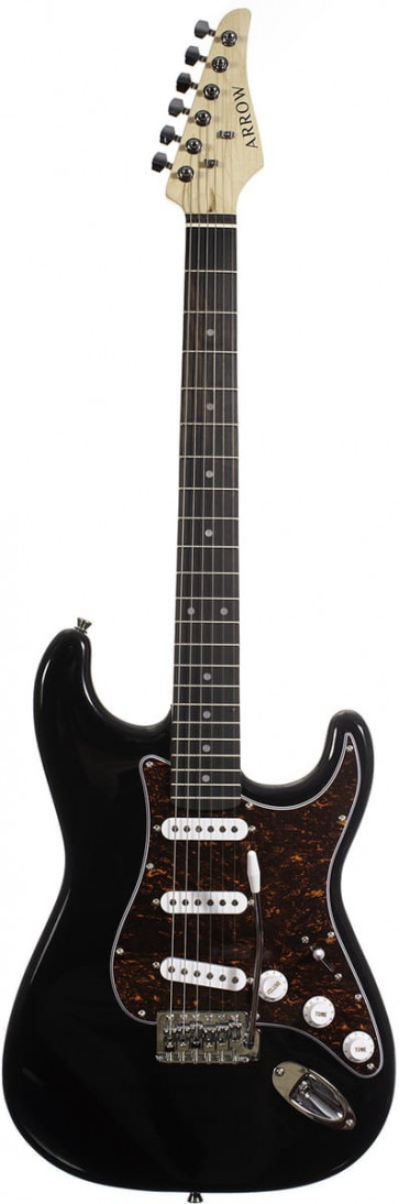 ‌Arrow ST 111 Deep Black Rosewood/T-shell - gitara elektryczna front