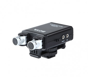 BOYA BY-SM80 - Wysokiej jakości mikrofon stereo XY do kamer i lustrzanek