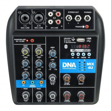 DNA MIX 4U - mikser audio USB MP3 Bluetooth analogowy 4 kanały