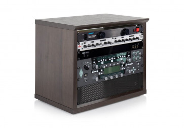 Gator Frameworks GFW-ELITERK-8U-BRN – desktopowy rack studyjny, brązowy
