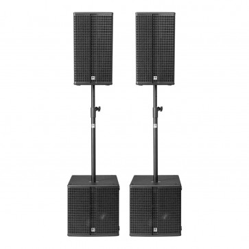HK Audio Compact Venue Pack (2x Linear 3 112FA, 2x L Sub 1500A, 2x K&M M20, 4x covers) - kompletny zestaw nagłośnieniowy