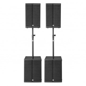 HK Audio L3 Bass Power Pack (2x Linear 3 115FA, 2x L Sub 1800A, 2x K&M M20, 4x covers) - kompletny zestaw nagłośnieniowy