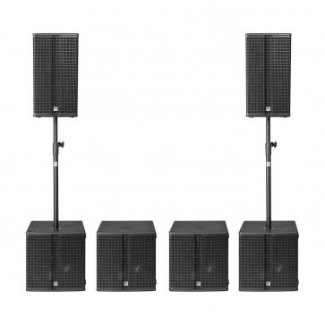 HK Audio High Performance Pack (2x Linear 3 112FA, 4x L Sub 1500A, 2x K&M M20, 6x covers) - kompletny zestaw nagłośnieniowy