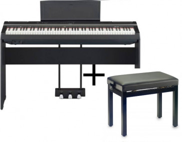 Yamaha P-125aB - pianino cyfrowe + statyw + siedzisko + pedał