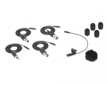 ‌Samson LM8x - LAVALIER mikrofon miniaturowy "krawatowy" czarny, dookólny, osłona "futro lisa" i gąbka,klips, 4 redukcje kablowe B-STOCK