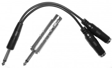 ‌AMPRIDGE - MA 202 - Adapter typu Y- umożliwia podłączenie instrumentu i mikrofonu do wejscia wzmacnicza instrumentalnego.
