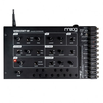 MOOG Werkstatt + CV Expander - Analogowy syntezator‌ front