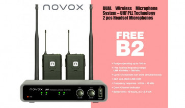 Novox FREE B2 - bezprzewodowy system mikrofonowy
