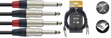Stagg NTC6PR - podwójny kabel instrumentalny 6m