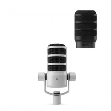 Rode PodMic USB White - Mikrofon Dynamiczny Podcast + Rode ws-14 Gratis !!!