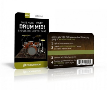 Toontrack DRUM MIDI Pack - Superior/ EZdrummer (licnecja)

