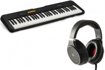 CASIO CT-S100 BK - KEYBOARD + headphones