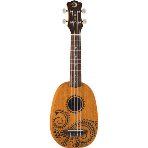 Luna Mahogany Tattoo Soprano Pineaple - soprano ukulele 