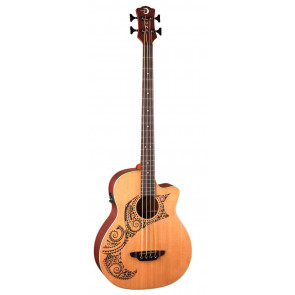 Luna Long Scale Tattoo - electro-acoustic bass guitar
