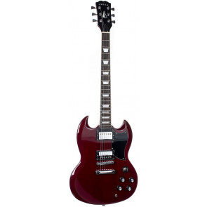 ‌Arrow SG22 Cherry Rosewood/Black - gitara elektryczna front