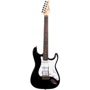 Arrow ST 211 Deep Black Rosewood/white - gitara elektryczna