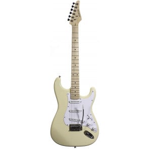 ‌Arrow ST 111 Creamy Maple/white - gitara elektryczna front