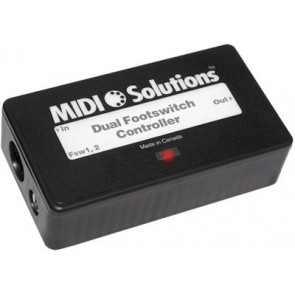 MIDI SOLUTIONS- DUAL FOOTSWITCH CONTROLLER