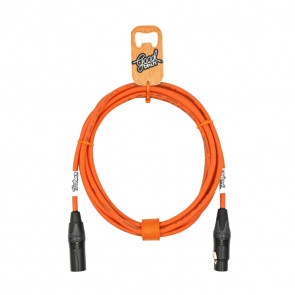 Gooddrut Kabel XLR-M - XLR-F pomarańczowy 5m. - Kabel Mikrofonowy
