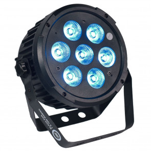LIGHT4ME BLACK PAR 7x10W RGBWA LED - reflektor