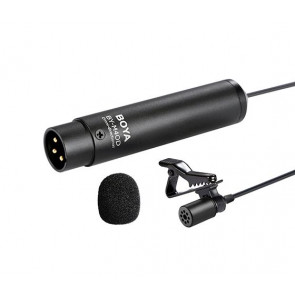 BOYA BY-M4C - Mikrofon krawatowy (lavalier) XLR- pojemnościowy- charakterystyka kardioidalna