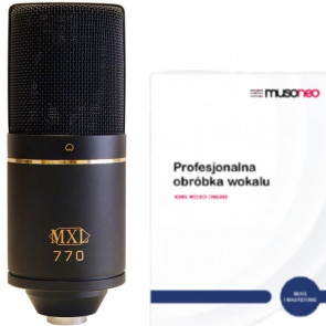 MXL 770 Mogami - Mikrofon + kurs obróbka wokalu - zestaw