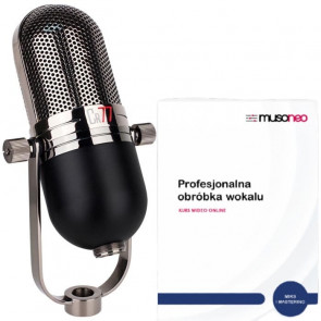 MXL CR77 - Mikrofon dynamiczny + kurs obróbka wokalu - zestaw