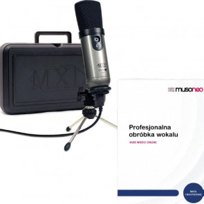 MXL Studio 1 - Mikrofon pojemnościowy + kurs obróbki wokalu