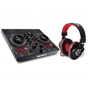 Numark PartyMix LIVE Bundle - zestaw kontroler DJ + słuchawki Numark HF 175
