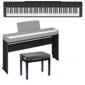 ‌Yamaha P-225 B + L-200B + ława do pianina - pianino cyfrowe + statyw + ława do pianina