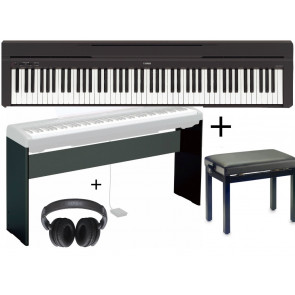 ‌Yamaha P-45 + statyw L-85 B + ławka + Yamaha HPH-100B - pianino cyfrowe + statyw + ławka do pianina + słuchawki