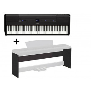 Yamaha P-515B - pianino cyfrowe czarne + statyw