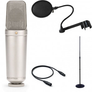 RODE NT1000 - Mikrofon pojemnościowy, pop filtr, kabel, statyw - zestaw