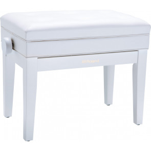 Roland RPB-400WH - PIANO BENCH, POLISHED WHITE, VINYL SEAT