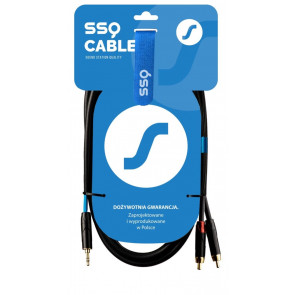 SSQ MiJRCA1 - kabel mini jack stereo- 2xRCA 1 metrowy