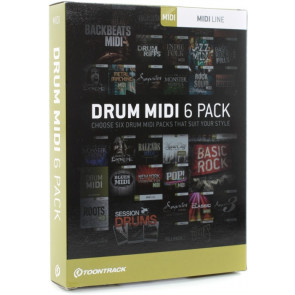 Toontrack DRUM MIDI 6 Pack - Superior/ EZdrummer (licencja)