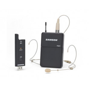 Samson XPD2 HEADSET - zestaw bezprzewodowy nadajnik bodypack / mikrofon nagłowny DE5 / odbiornik USB, 2.4GHz