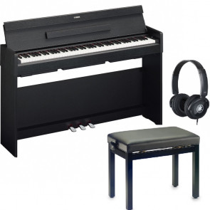 ‌Yamaha YDP-S35 B + Ława + HPH-100B - pianino cyfrowe, czarne + ława + słuchawki