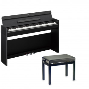 ‌Yamaha YDP-S55 B + Ława - pianino cyfrowe czarne + ława