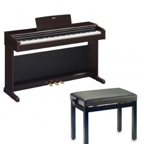 ‌Yamaha YDP-145 R + Ława do pianina - pianino cyfrowe,  Rosewood