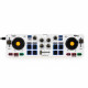 ‌Hercules DJ Control Mix - Bezprzewodowy, posiadający 2 Decki kontroler DJski z Bluetooth do Smartfonów (iOS i Android). W zestawie z Aplikacją ,,djay,, dla mobilnych Djów